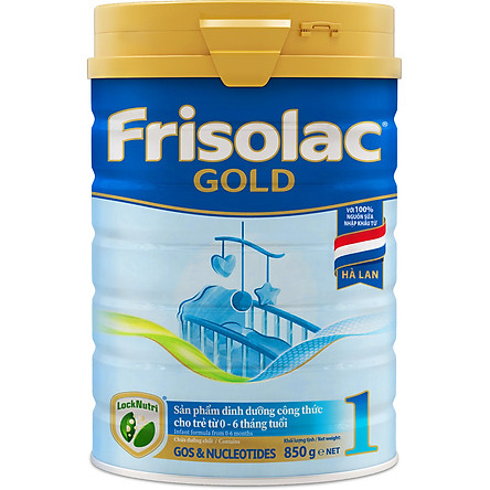 Sữa Bột Frisolac Gold 1 850g Dành Cho Trẻ Từ 0 - 6 Tháng Tuổi