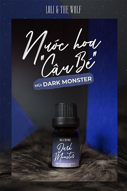 Nước hoa vùng kín dành cho nam Dark Monster Eau De Parum chai 10ml  - LOLI & THE WOLF