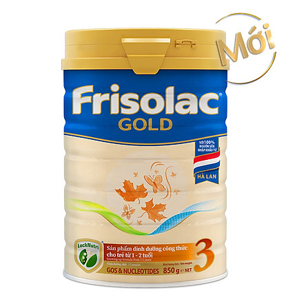 Sữa Bột Frisolac Gold 3 850g (Dành Cho Trẻ Từ 1 - 2 Tuổi)