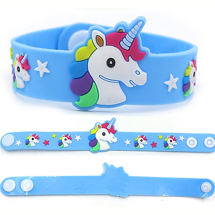 Vòng tay Unicorn hottrend cho bé gái bằng nhựa mềm đủ màu sắc – J045