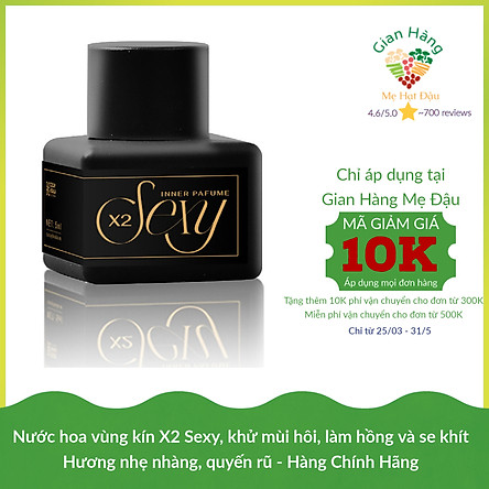 Nước hoa vùng kín X2 Sexy Cocayhoala 5ml khử mùi hôi, làm thơm ,hồng và se khít vùng kín- hương hổ phách, xạ hương Hương thơm dịu nhẹ, quyến rũ, thành phần thiên nhiên, an toàn, lành tính