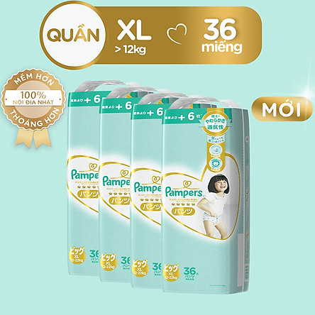 Tã Quần Pampers Nội Địa Nhật Bản M48/L38/XL36