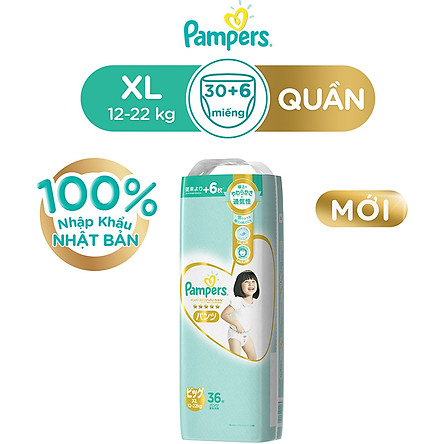 Tã Quần Pampers Nội Địa Nhật Bản M48/L38/XL36