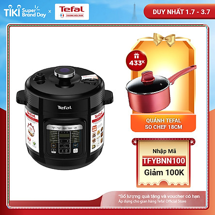 Nồi áp suất điện đa năng Tefal CY601868 - 6 Lít - 15 chức năng - Hàng chính hãng