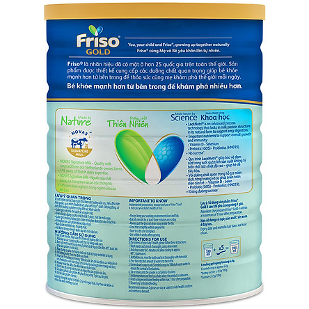 Sữa Bột Friso Gold 4 1400g (Dành Cho Trẻ Từ 2 - 6 Tuổi)