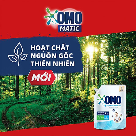 Túi Nước Giặt OMO Dịu Nhẹ Trên Da 2.9kg