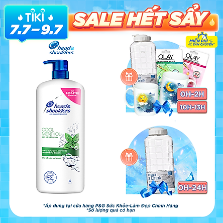 Dầu Gội Head & Shoulders Bạc Hà Mát Lạnh (1200ml)