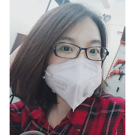 Hộp 10 Cái Khẩu Trang VNN95 PT Mask, Có Van Thở, kháng Khuẩn, Chống Bụi Siêu Mịn PM2.5, Màu Trắng - Đạt Các Chứng Chỉ ISO 13485, ISO 9001, CE, FDA.