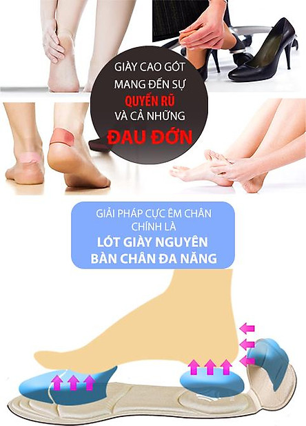 Miếng lót giảm size cho giày bị rộng Cao Cấp - buybox - BBPK11