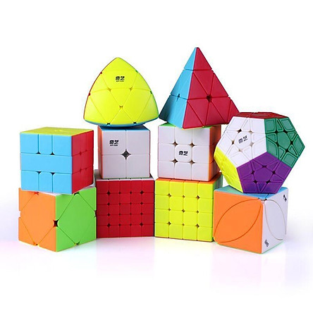 Bộ Sưu Tập Khối Rubik 2x2 3x3 4x4 5x5 Tam Giác Biến thể không viền cao cấp QiYi MS Series Có Nam Châm