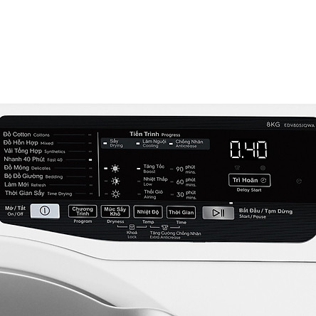 Máy sấy Electrolux 8 Kg EDV805JQWA