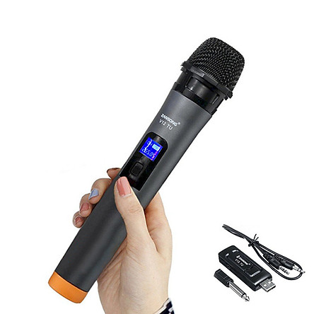 Micro karaoke không dây màn hình LCD Zansong V12 (hàng nhập khẩu)