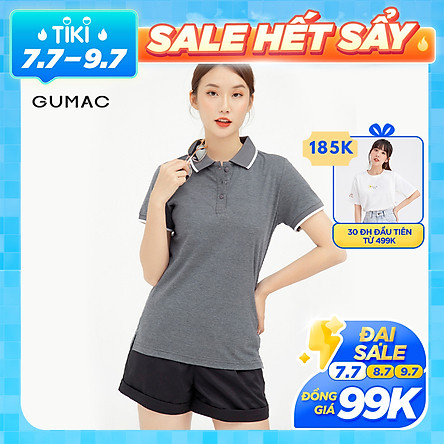 Áo polo xẻ lai GUMAC ATB109