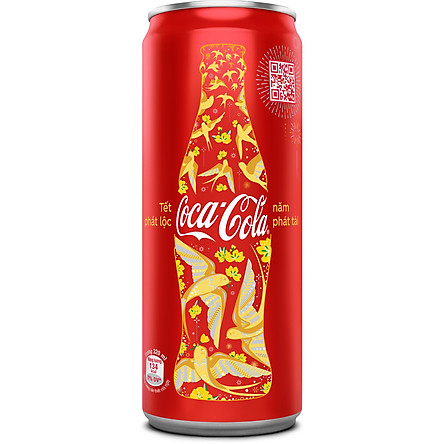 Thùng 24 Lon Nước Giải Khát Coca-Cola vị Nguyên Bản Original 320mlx24