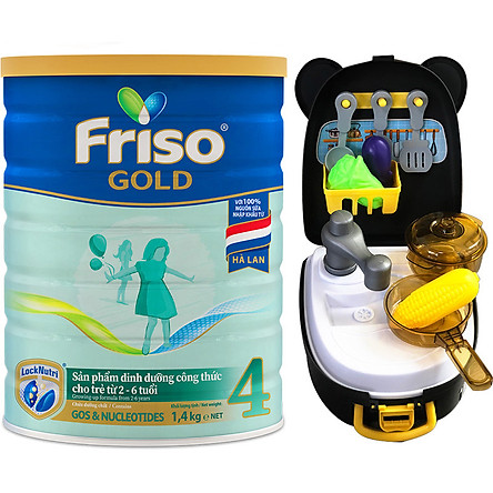 Sữa Bột Friso Gold 4 1400g Dành Cho Trẻ Từ 2 - 6 Tuổi + Tặng Bộ Đồ Chơi Nhà Bếp