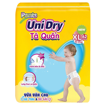 Tã Quần Unidry Ultra Jumbo XL62 (62 Miếng)