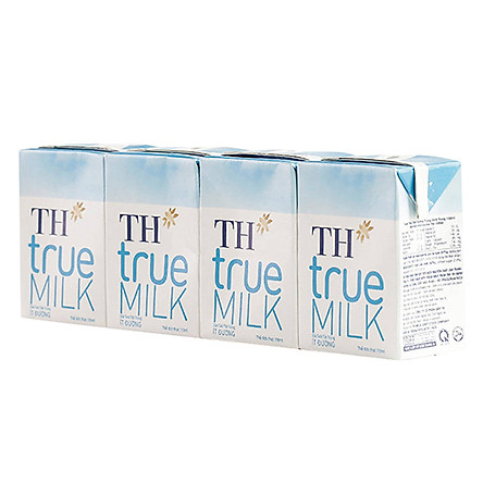 Thùng 48 Hộp Sữa Tươi Tiệt Trùng Ít Đường TH True Milk (110ml/Hộp)