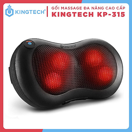 Gối Massage Đa Năng KingTech KP-315 - Máy Mát xa Toàn Thân Nhiệt Hồng Ngoại - Chuyên Sâu Cho Cổ, Vai Gáy, Lưng Dưới, Đùi, Chân - Sử Dụng Tại Nhà, Văn Phòng, Trên Ô Tô - Quà Tặng Cho Bạn Bè, Người Thân