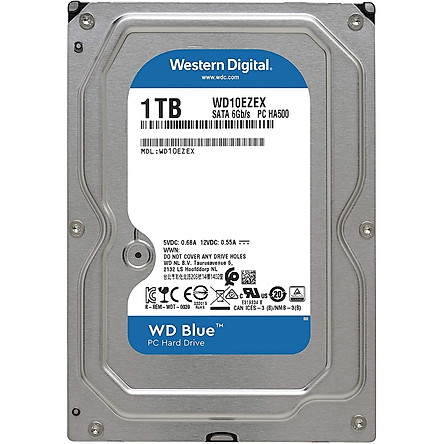 Ổ Cứng HDD WD Blue™ 1TB/64MB/7200rpm/3.5 - WD10EZEX - Hàng chính hãng