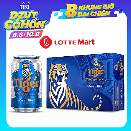 Thùng Bia Tiger 24 Lon (330ml / Lon)