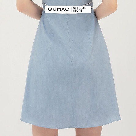 Đầm dáng xòe nữ thiết kế viền nẹp eo GUMAC DB394