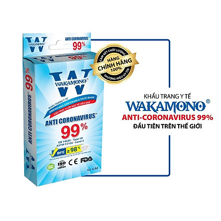  KHẨU TRANG Y TẾ WAKAMONO - COMBO 5 hộp - (4 Lớp, 50 cái)