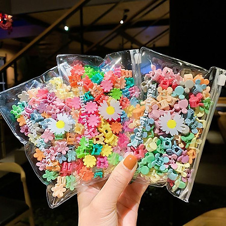 SET 50 CÁI KẸP TÓC CÀNG CUA MINI MIX NHIỀU MÀU | VIDEO THẬT | SHOP BEECOW 2