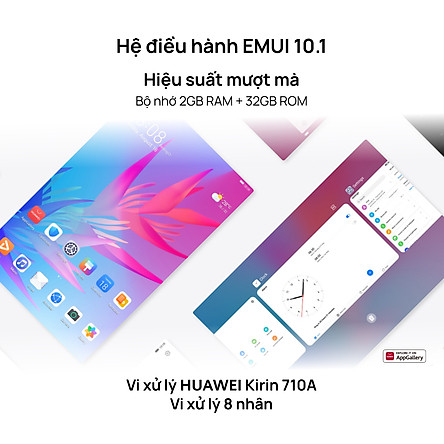  Máy Tính Bảng HUAWEI MatePad T 10 | Hiệu Suất Mượt Mà | Chế Độ Bảo Vệ Mắt | Âm Thanh Nổi Sống Động | Hàng Chính Hãng 