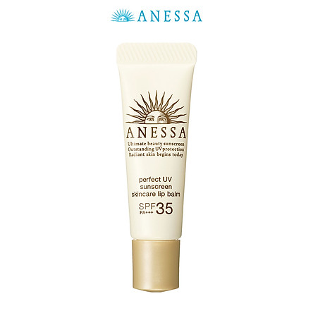 Bộ đôi Kem chống nắng dưỡng da dạng sữa bảo vệ hoàn hảo Anessa SPF 50+ PA++++ 60ml và Son dưỡng môi chống nắng Anessa Perfect UV Lip Balm SPF 35 PA+++ 5g