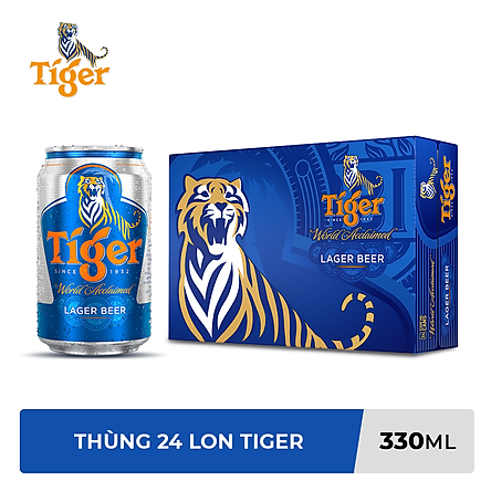 Thùng Bia Tiger 24 Lon (330ml / Lon)