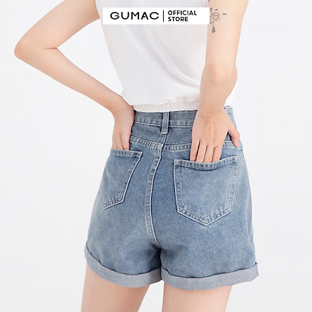 Quần short Jean nữ QJA1177 GUMAC 