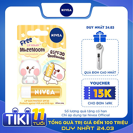 Son Dưỡng Môi Chống Nắng Nivea Lip Sun Protect SPF30 - Tặng Kèm Ốp Son - 85133