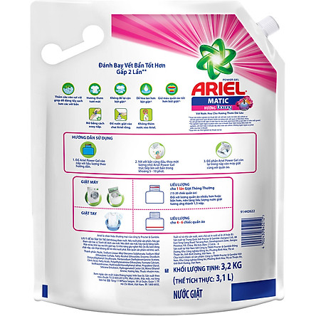 Nước Giặt Ariel Hương Downy Túi 3.2Kg