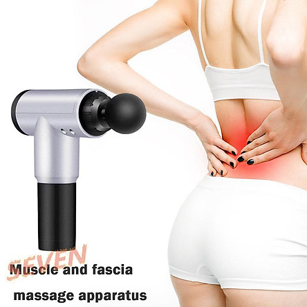 Máy mát xa massage mini đa năng cầm tay Fascial Gun Phoenix thế hệ mới - 6 Cấp Độ, Hỗ Trợ Mát Xa Chuyên Sâu, Giảm Đau Cơ, Cứng Khớp - Tặng kèm 04 đầu mát xa