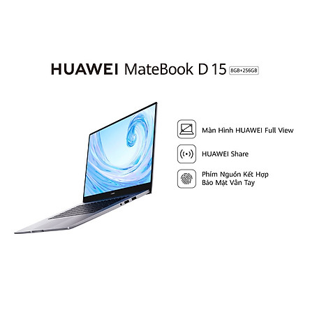 Laptop Huawei Matebook D 15 (8GB/256GB) - Hàng Phân Phối Chính Hãng