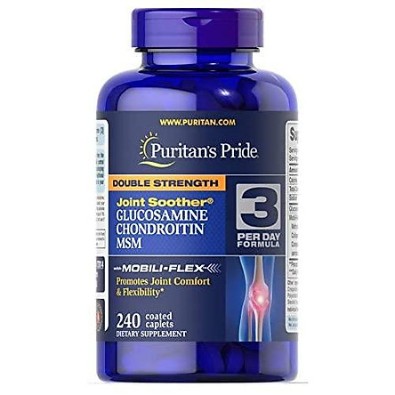 Puritans Pride Double Strength Glucosamine, Chondroitin and Msm Joint  Soother, 240 Count | Tiki