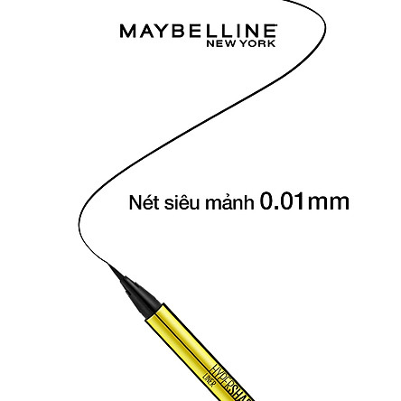 Bút Kẻ Mắt Nước Siêu Sắc Mảnh Không Lem Không Trôi Maybelline New York HyperSharp Liner Đen 0.5g