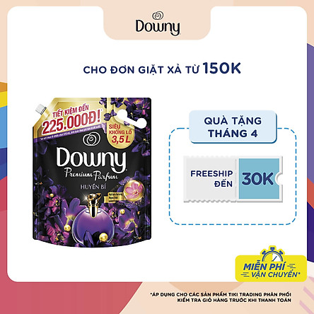 Nước Xả Vải Downy Hương Nước Hoa Huyền Bí (3.5L/ Túi)