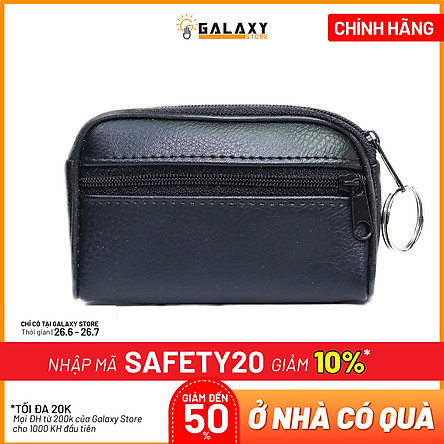 Ví Nhỏ Gọn Nam Nữ Để Tiền Lẻ Thẻ Xe Giấy Tờ Nhỏ Gọn Móc Khóa Tiện Lợi Galaxy Store GVMKB01 (6.5x10.5 cm)