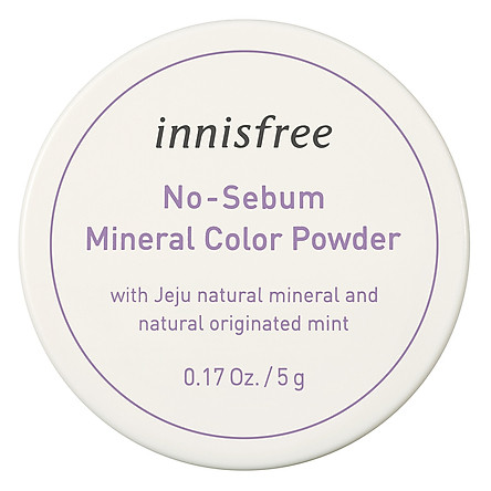 Phấn Phủ Kiềm Dầu Dạng Bột Khoáng Có Màu Innisfree No Sebum Mineral Color Powder 5G