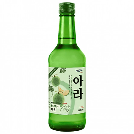 Rượu Soju H&agrave;n Quốc Korice Hương Dưa Lưới 12% chai 360ml