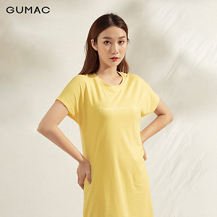 Đầm TC tay dơi DA1127 GUMAC chất cotton tôn dáng cực chuẩn