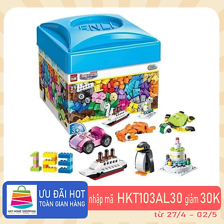 Đồ Chơi Lắp Ráp Trẻ Em BỘ LEGO CƠ BẢN 460 CHI TIẾT - Bằng nhựa ABS an toàn Lego Style