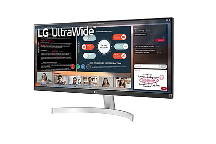 Màn Hình LG 29'' 21:9 UltraWide 29WN600-W Full HD (2560x1080) 5ms 75Hz HDR IPS AMD Maxx Audio (7Wx2) FreeSync - Hàng Chính Hãng