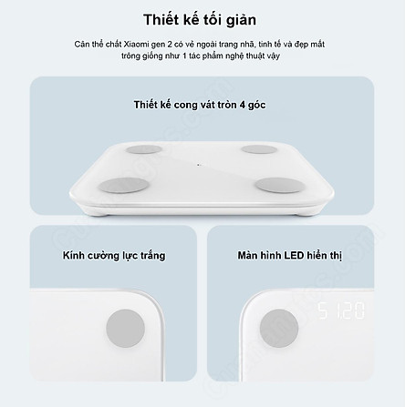 Cân điện tử thông minh Xiaomi Body Composition Scale 2 - Chính hãng