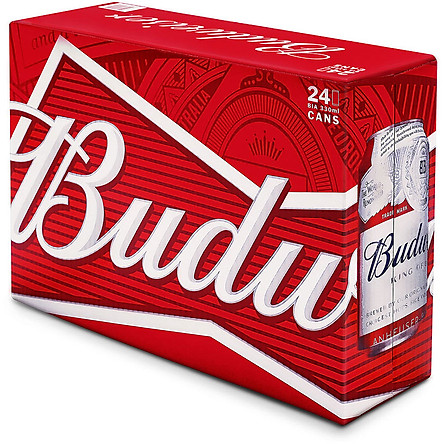 Thùng 24 Lon Bia Budweiser (330ml / Lon)