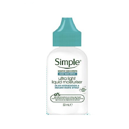 simple ultra light liquid moisturiser