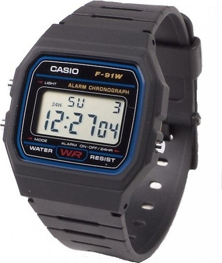 Đồng Hồ Nam Casio F91W-1DG Chính Hãng