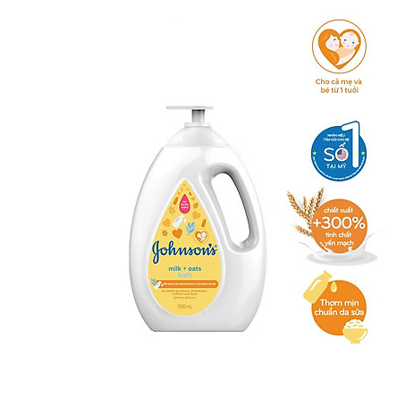 Sữa tắm Johnson's Baby chứa sữa và yến mạch (1000ml)