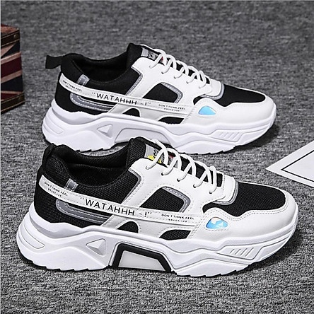 Giày nam, giày sneaker thể thao nam phản quang tăng chiều cao đế đôn 5cm mẫu mới phong cách trẻ QA346